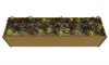 WPC Magaságyás tölgy 120x48x46 cm